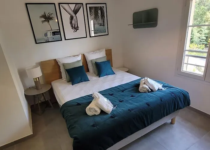 300 M De La Plage, Piscine Clim, Wifi *